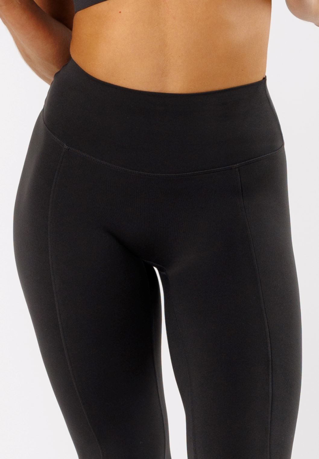 Reluna™ Front Slit Sculptseam® High-Rise Flare Leggings 34" Black