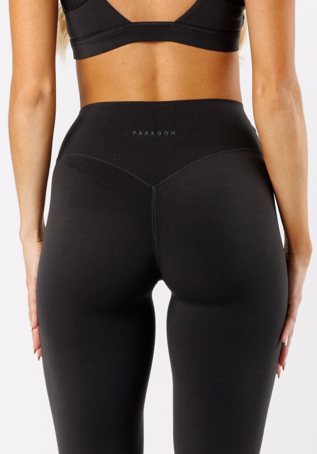 Reluna™ Front Slit Sculptseam® High-Rise Flare Leggings 34" Black