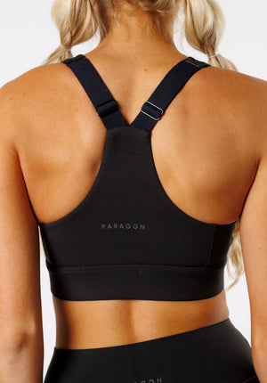 Reluna™ Refined Square Sports Bra Black