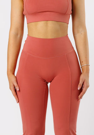 Reluna™ Front Slit Sculptseam® High-Rise Flare Leggings 31" Terra