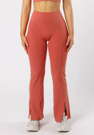 Reluna™ Front Slit Sculptseam® High-Rise Flare Leggings 31" Terra