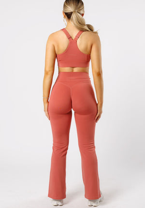 Reluna™ Front Slit Sculptseam® High-Rise Flare Leggings 31" Terra