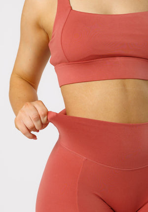 Reluna™ Front Slit Sculptseam® High-Rise Flare Leggings 31" Terra