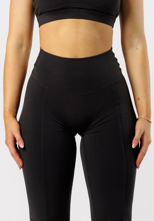 Reluna™ Front Slit Sculptseam® High-Rise Flare Leggings 31" Black
