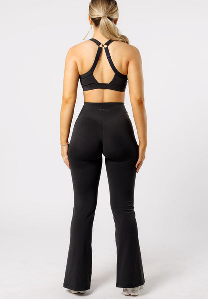 Reluna™ Front Slit Sculptseam® High-Rise Flare Leggings 31" Black
