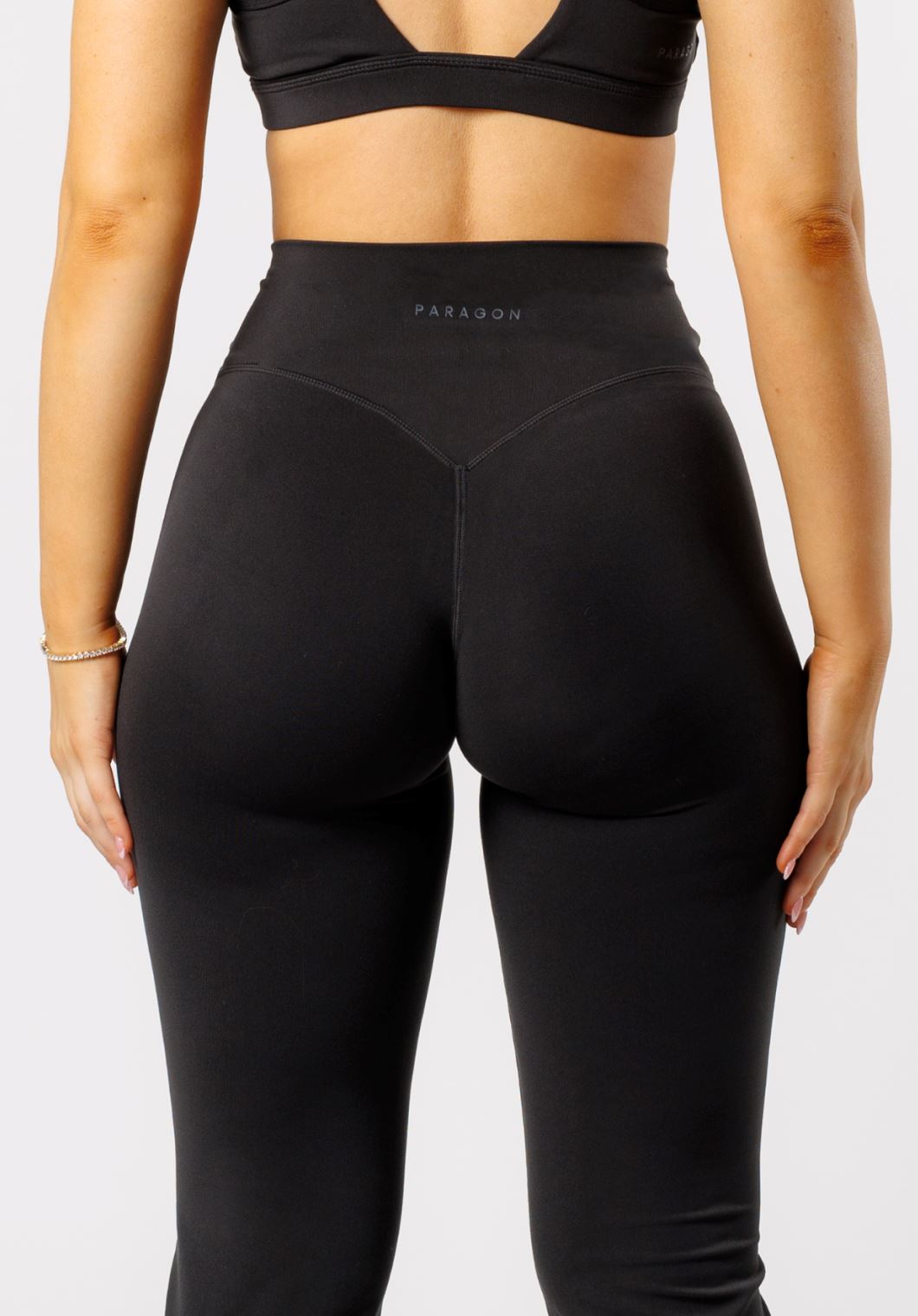 Reluna™ Front Slit Sculptseam® High-Rise Flare Leggings 31" Black