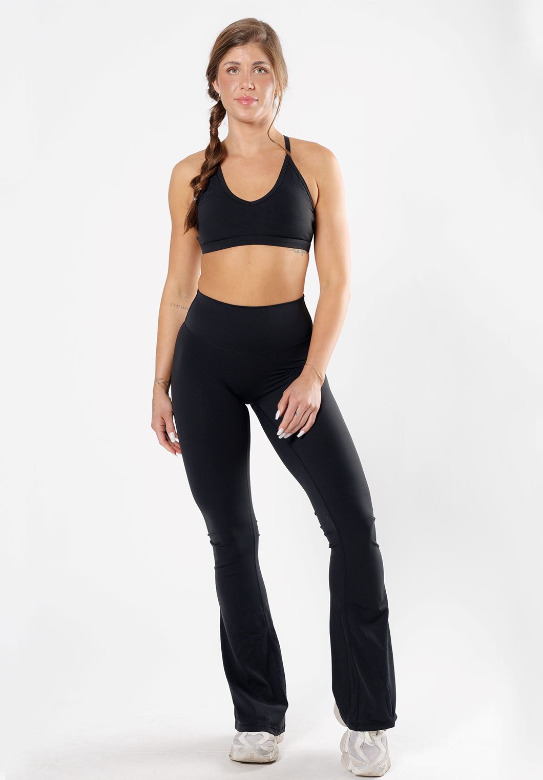 RecStretch Original High-Rise Sculptseam® Plus Essential Flare Legging 34" Black