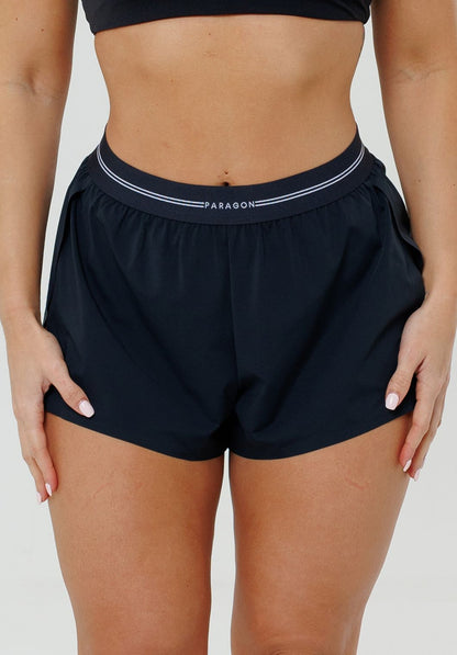 LiteSpeed™ Signature Mid-Rise Track Short Black