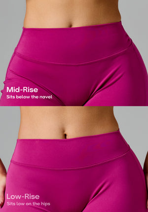 Reluna™ Original Sculptseam® Mid-Rise Straight Leg Pant Short Berry