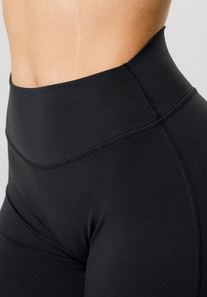 Reluna™ Original Sculptseam® Plus Mid-Rise Straight Leg Pant Short -  Black