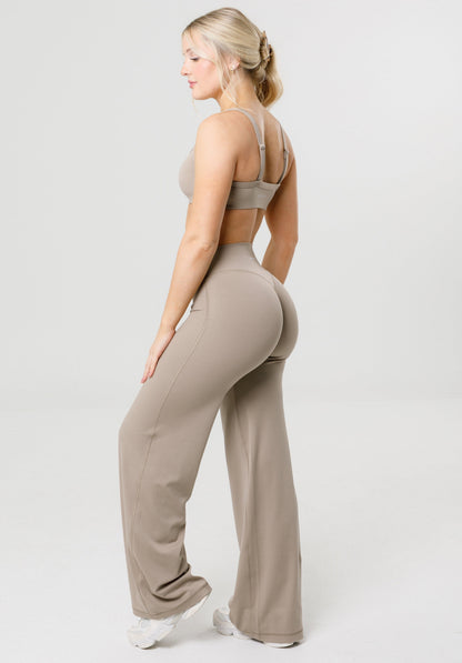Reluna™ Original Sculptseam® Plus Mid-Rise Straight Leg Pant Short - Honey