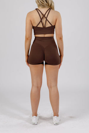 RecStretch™ Original High-Rise Sculptseam® Plus Short 5" Walnut