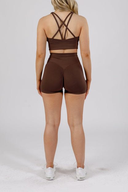 RecStretch™ Original High-Rise Sculptseam® Plus Short 5" Walnut