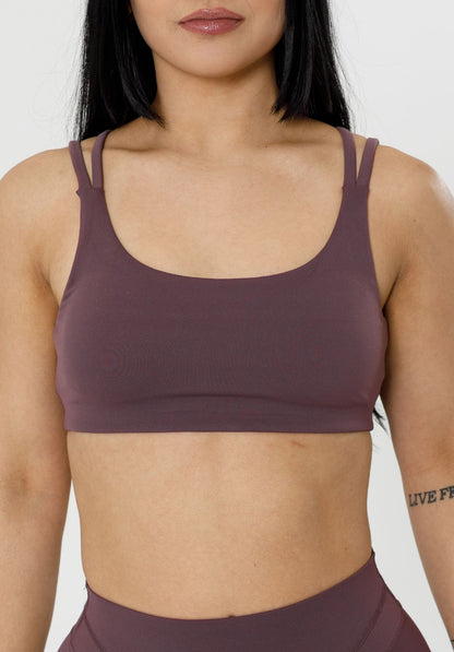 RecStretch™ Radiate Sports Bra Cherry Cola