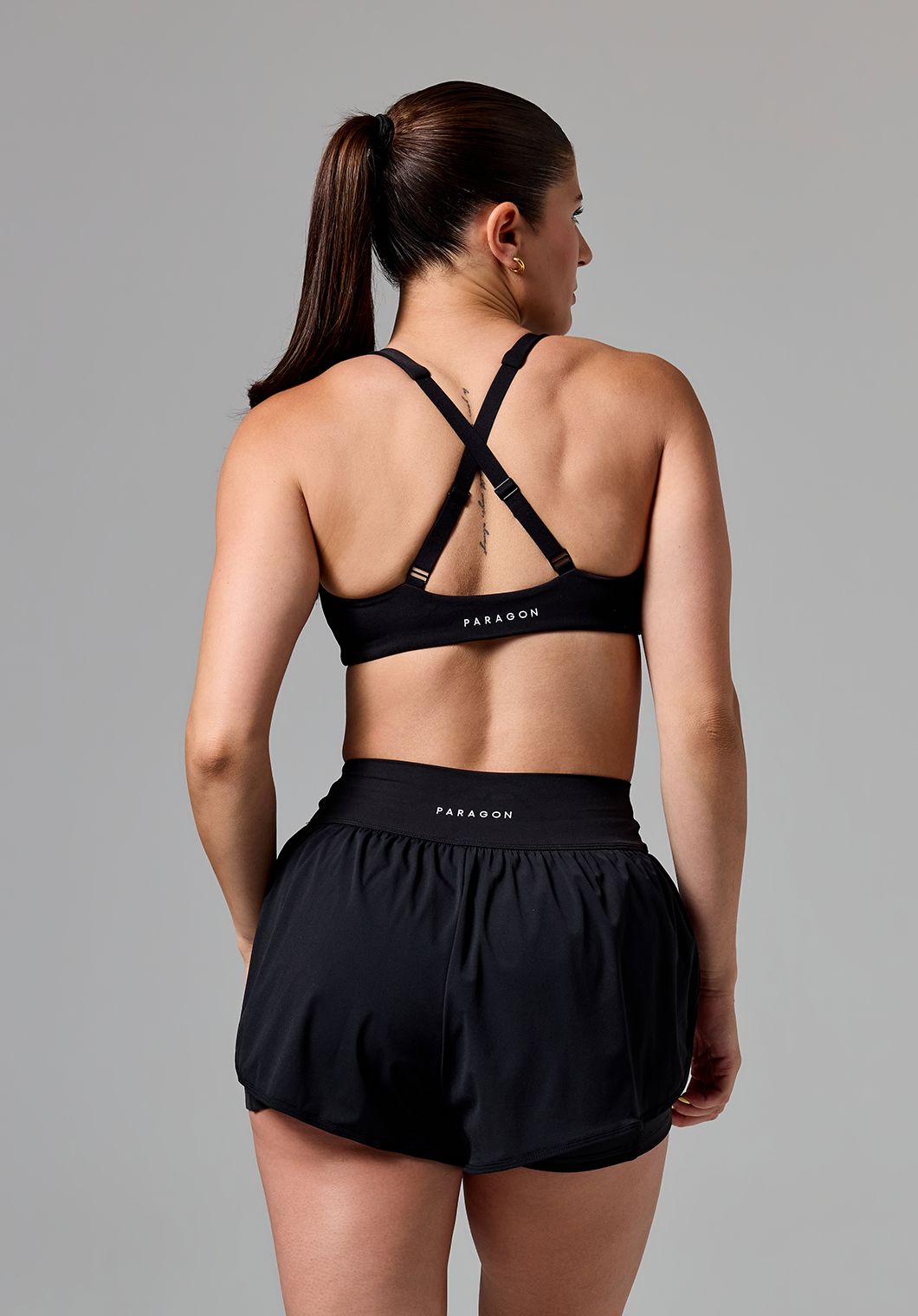 RecStretch™ Apex Crossback Sports Bra Black