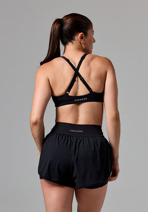 RecStretch™ Apex Crossback Sports Bra Black
