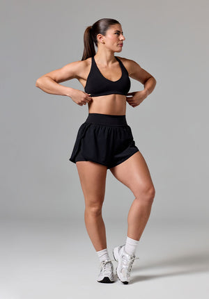 RecStretch™ Apex Crossback Sports Bra Black