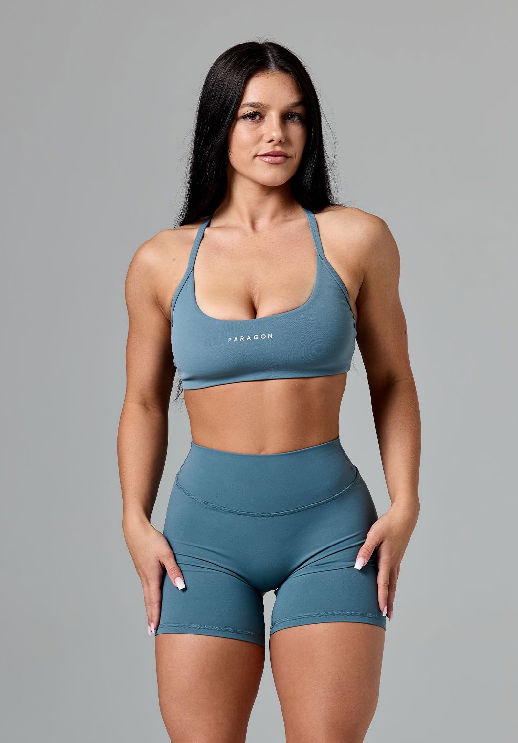 RecStretch™ Limitless Crossback Sports Bra Slate