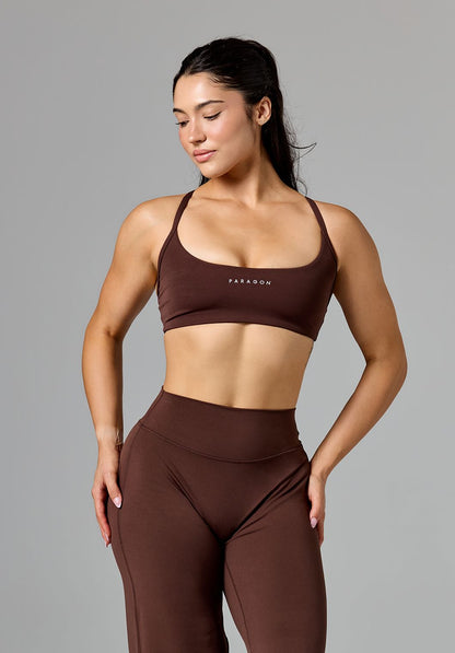 RecStretch™ Limitless Crossback Sports Bra Walnut