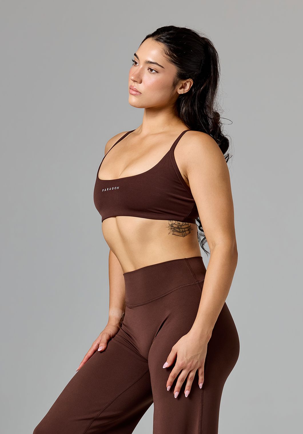 RecStretch™ Limitless Crossback Sports Bra Walnut