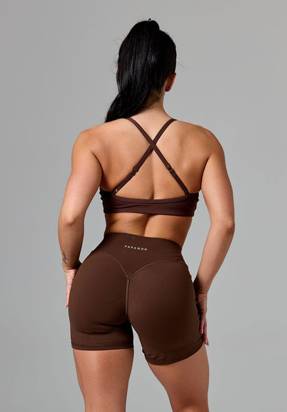 RecStretch™ Limitless Crossback Sports Bra Walnut