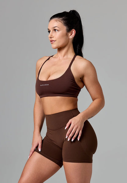 RecStretch™ Limitless Crossback Sports Bra Walnut