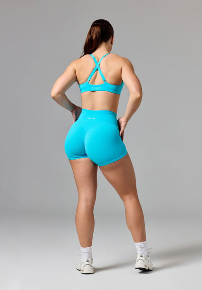 RecStretch™ Original High-Rise Sculptseam®  Plus Short 4” Azure