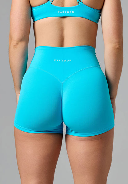 RecStretch™ Original High-Rise Sculptseam®  Plus Short 4” Azure