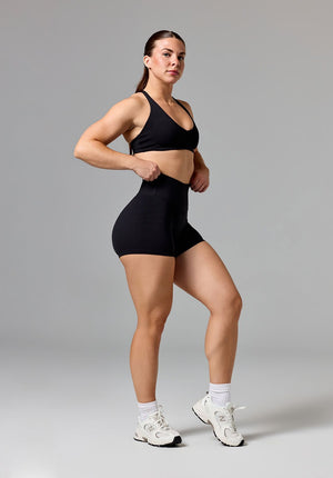 RecStretch™ Original High-Rise Sculptseam®  Plus Short 4” Black