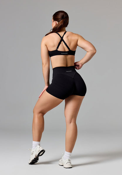 RecStretch™ Original High-Rise Sculptseam®  Plus Short 4” Black