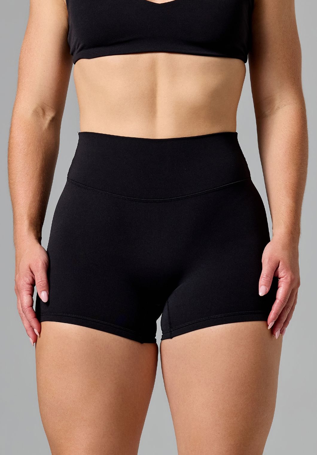 RecStretch™ Original Sculptseam® Plus Mid-Rise Short 4” Black