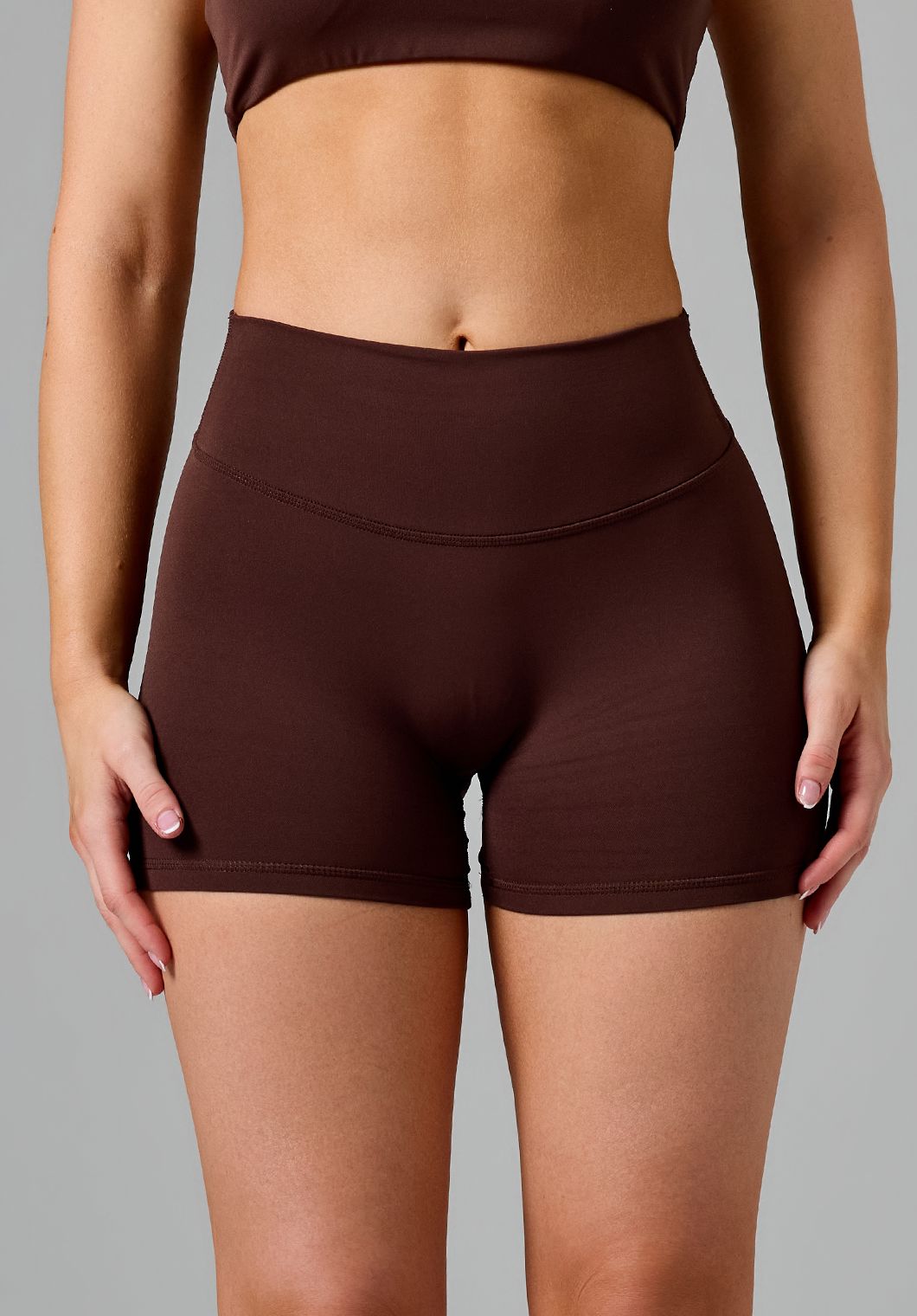 RecStretch™ Original Sculptseam® Plus Mid-Rise Short 4” Walnut