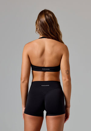 RecStretch™ Unbound Halter Sports Bra Black
