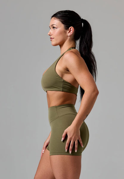 RecStretch™ Unbound Halter Sports Bra Everglades