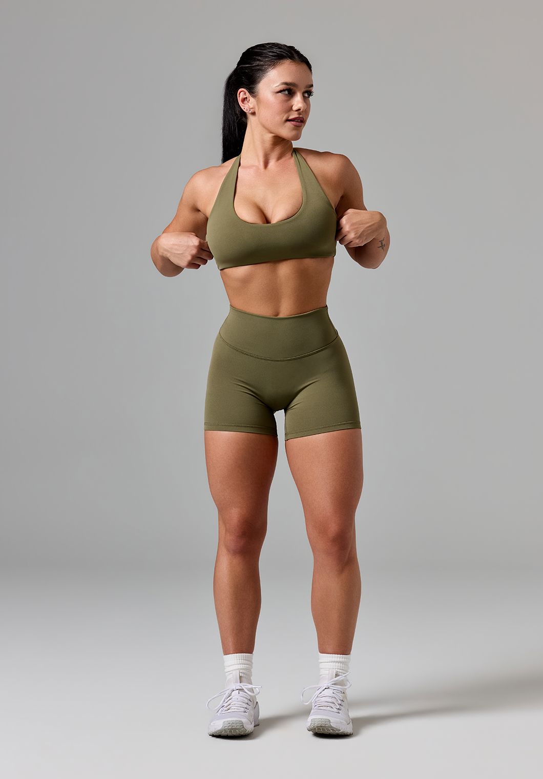 RecStretch™ Unbound Halter Sports Bra Everglades