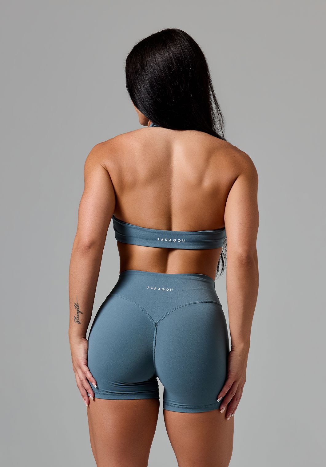 RecStretch™ Unbound Halter Sports Bra Slate