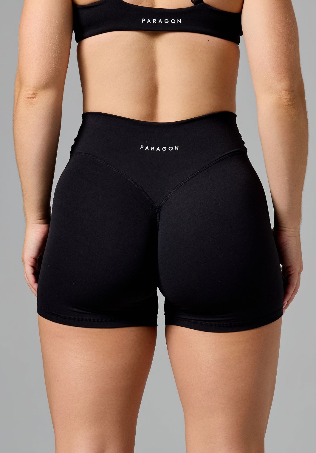 RecStretch™ V Wrap Mid-Rise Sculptseam®  Plus Short 5” Black