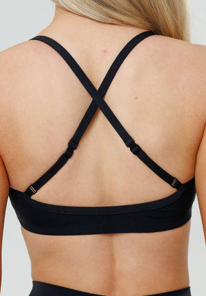 RecStretch™ Limitless Crossback Sports Bra Black