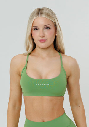 RecStretch™ Limitless Crossback Sports Bra Kiwi