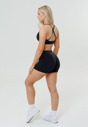 RecStretch™ Original Sculptseam® Plus Low-Rise Short 4” Black