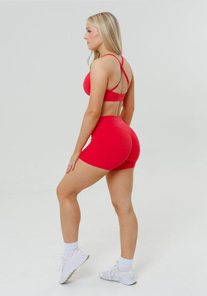 RecStretch™ Original Sculptseam® Plus Mid-Rise Short 4” Fruit Punch