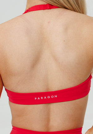 RecStretch™ Unbound Halter Sports Bra Fruit Punch