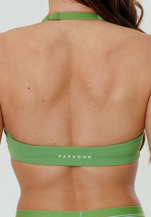 RecStretch™ Unbound Halter Sports Bra Kiwi