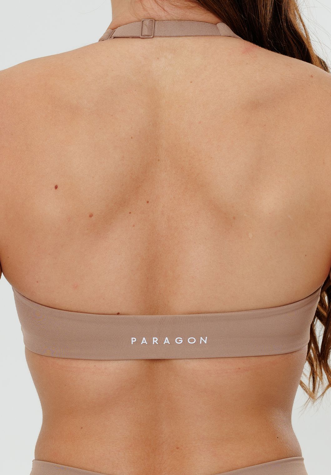 RecStretch™ Unbound Halter Sports Bra Tan Line