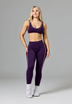 Reluna™ Contrast-Piping Sculptseam® Plus High-Rise Legging Jasmine