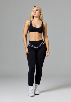Reluna™ Contrast Icon Sculptseam® Plus High-Rise Legging Black