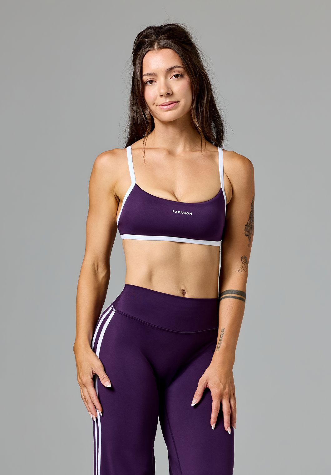Reluna™ Contrast Square Neck Sports Bra Jasmine