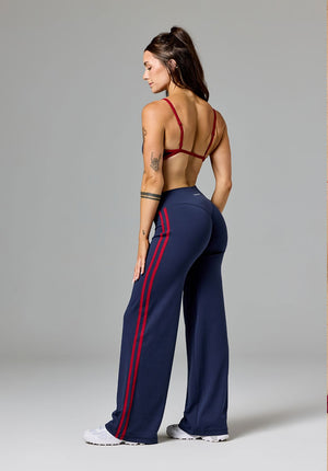 Reluna™ Contrast Square Neck Sports Bra Nightshade