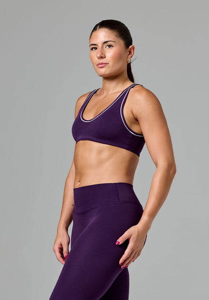 Reluna™ Contrast V-Neck Sports Bra Jasmine