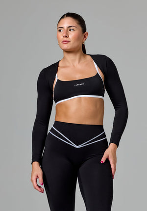 Reluna™ Cropped Shrug Top Black